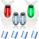 4pcs Navigation lights for boats kayak, LED Safety Light, 3 Types Flashing Mode, Easy Clip-On Kit for Boat Bow, Stern, Mast, Paddles, Pontoon, Kayaking Accessories, Yacht, Bike Tail, Red Green White